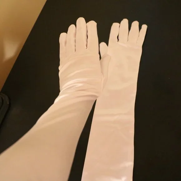 WHITE SATIN STRAP DRESS - Picture 9 of 11